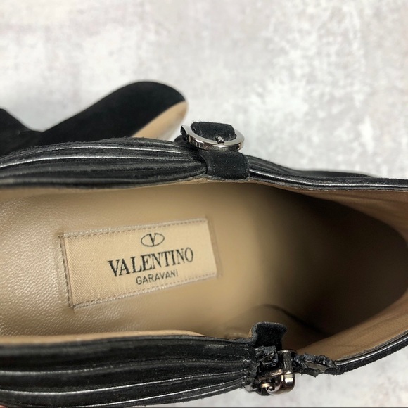 Valentino Garavani Suede Heel Ankle Bootie - Picture 8 of 8